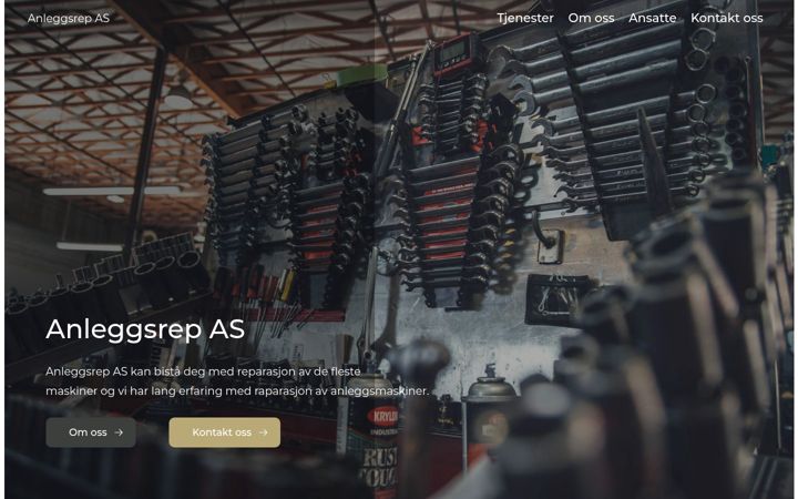Screenshot of anleggsrep.no