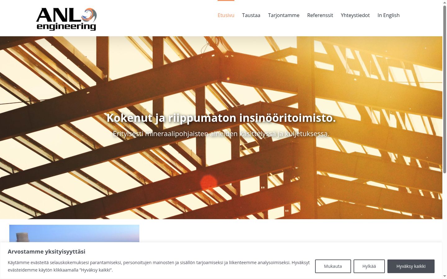Screenshot tal-banner tal-kunsens muri qabel kwalunkwe interazzjoni
