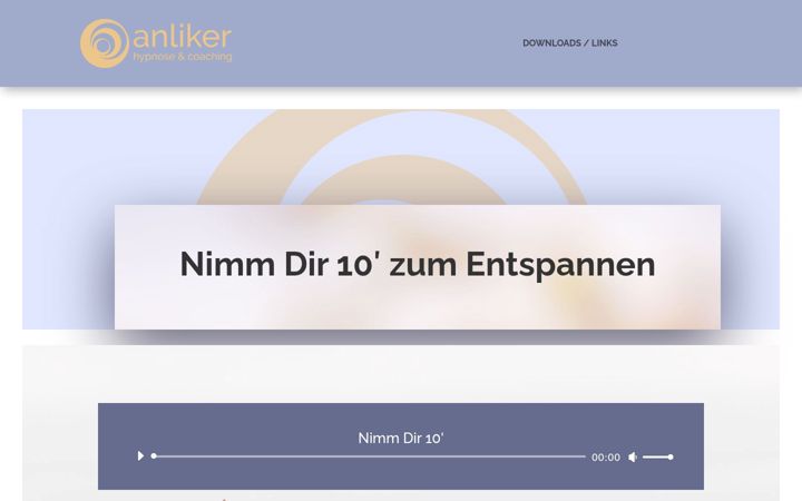 Screenshot of anliker-hypnose.ch