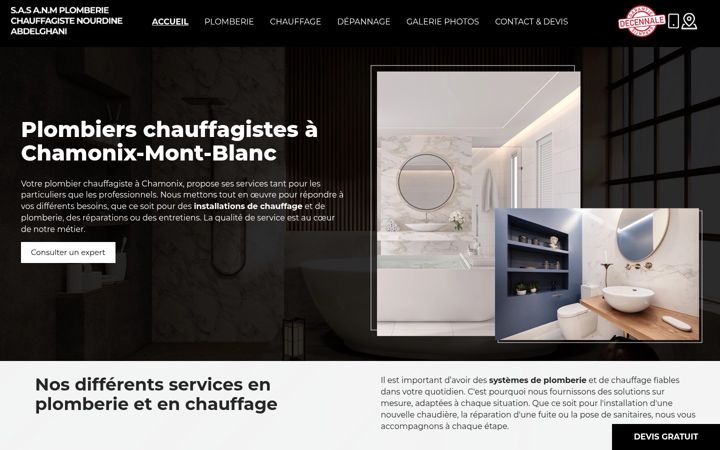 Screenshot of anm-chauffage-plomberie.fr