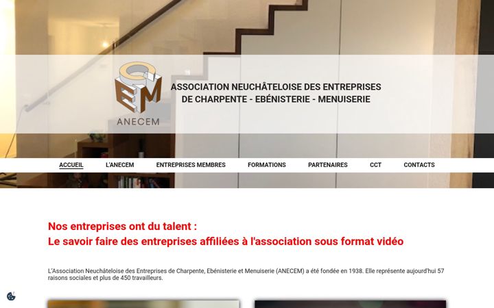 Captură de ecran a anm.ch