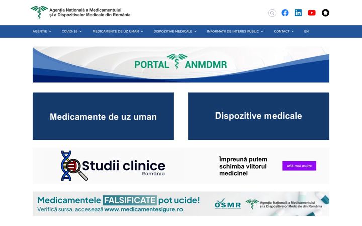 Screenshot of anm.ro