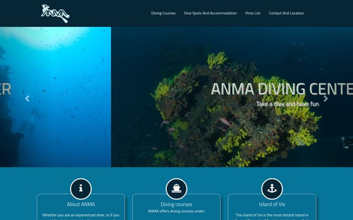 Screenshot of anma.hr
