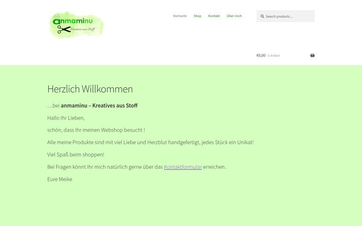 Screenshot of anmaminu.de
