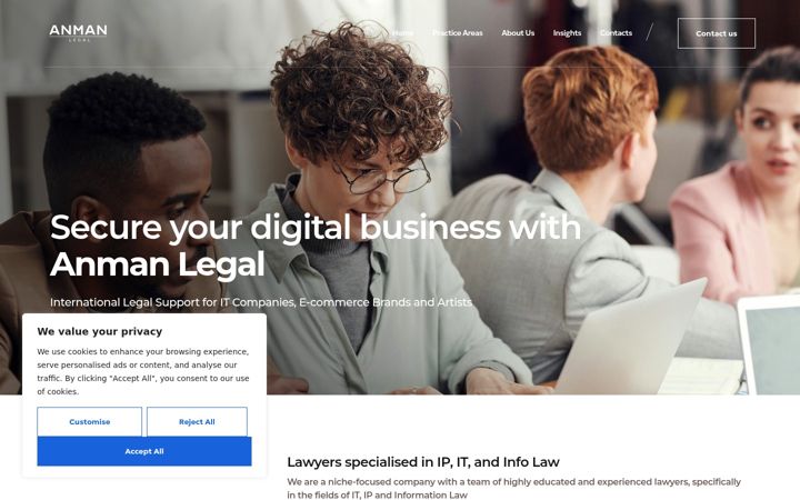 Screenshot ta' anmanlegal.com