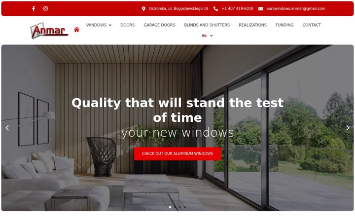 Kuvakaappaus sivustosta anmar-windows.com