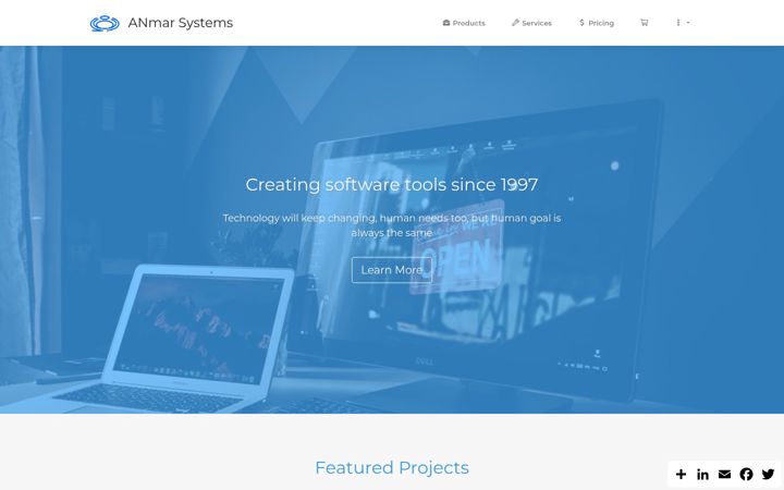 Screenshot of anmar.technology