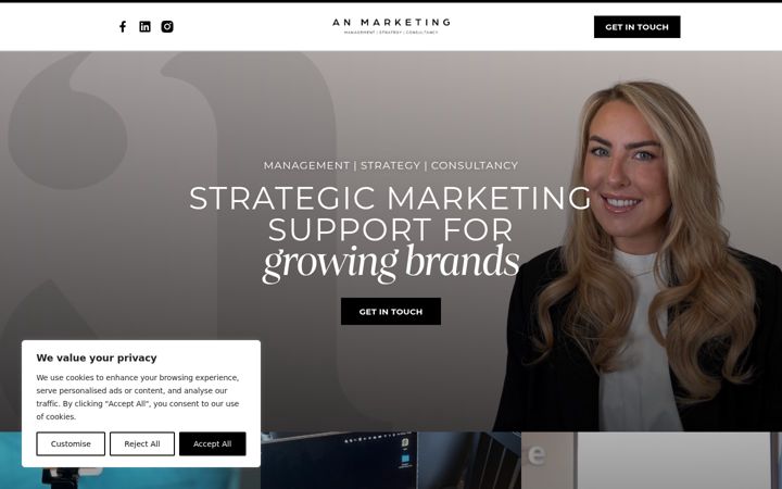 Screenshot of anmarketing.co.uk