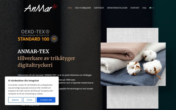 Zrzut ekranu anmartex.se
