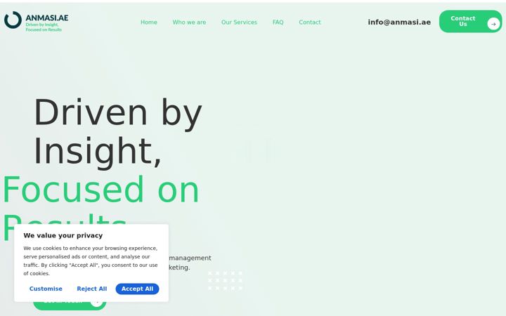 Screenshot of anmasi.ae