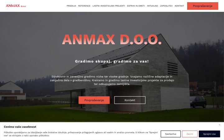 Screenshot of anmax.si
