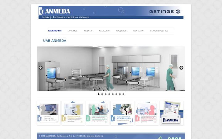 Screenshot of anmeda.lt