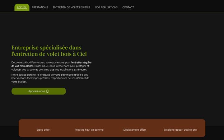 Screenshot of anmfermetures.fr
