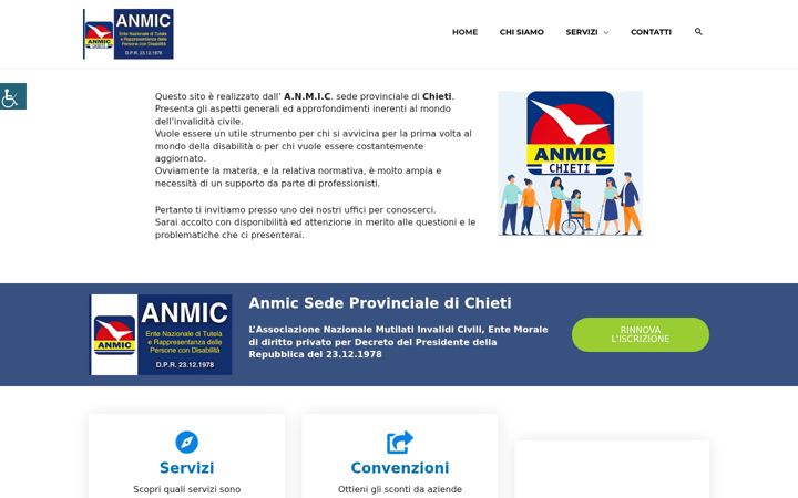 Screenshot of anmicchieti.it