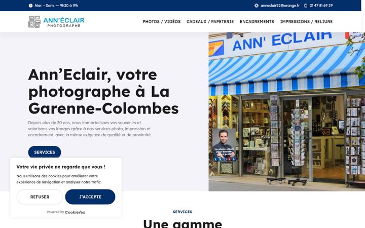 Snímek obrazovky ann-eclair.com