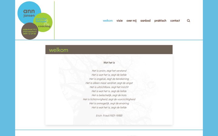 Screenshot of ann-jansen.be