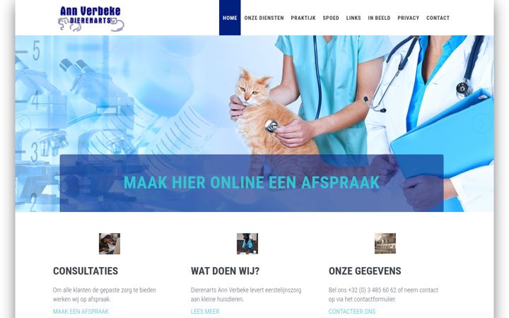 Screenshot of ann-verbeke.be