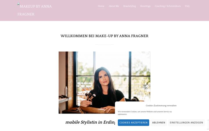 Skærmbillede af anna-fragner.de