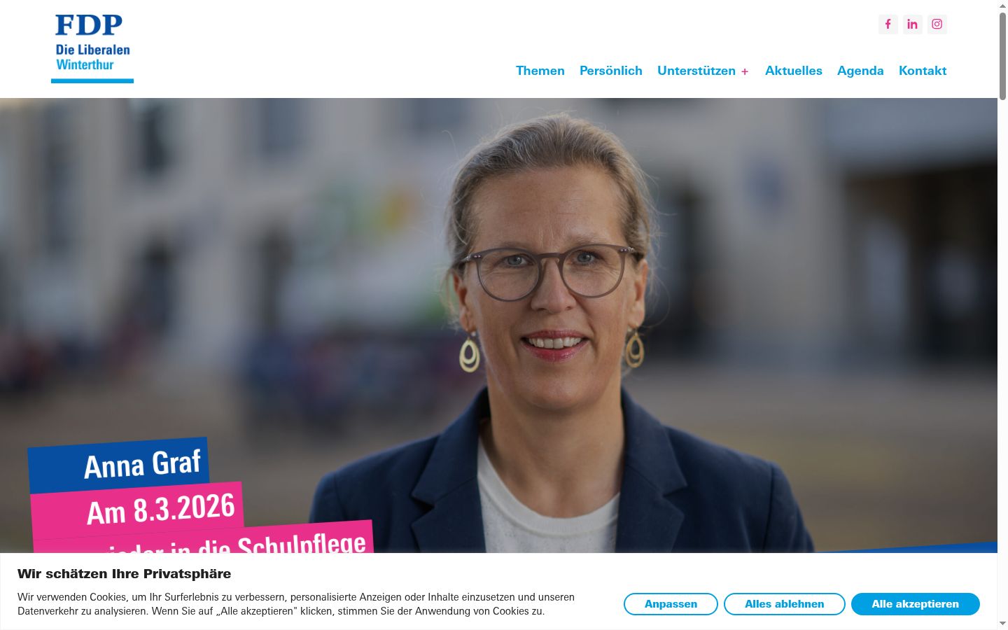 Sutikimo reklamjuostės, rodytos prieš bet kokią sąveiką, ekrano kopija