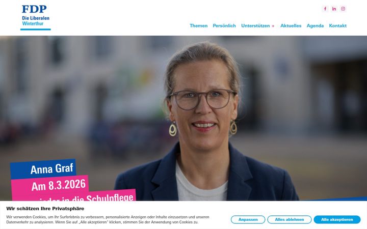 Captură de ecran a anna-graf.ch
