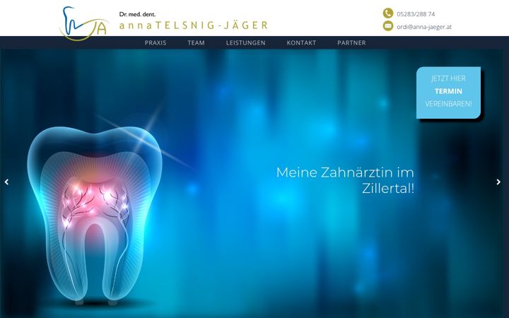 Posnetek zaslona anna-jaeger.at