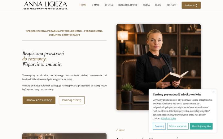 Skærmbillede af anna-ligieza.pl