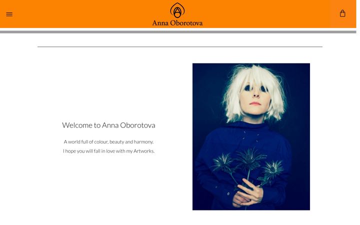Skærmbillede af anna-oborotova.com