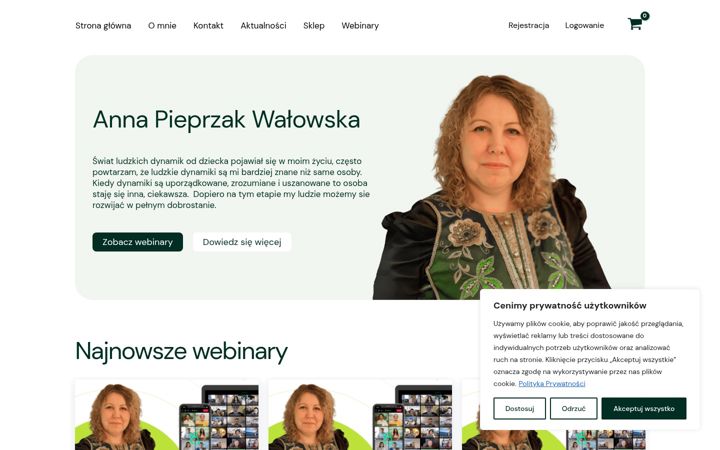 Screenshot of anna-pieprzak.pl