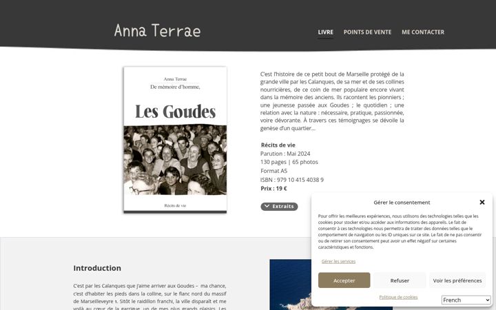 Skærmbillede af anna-terrae.com