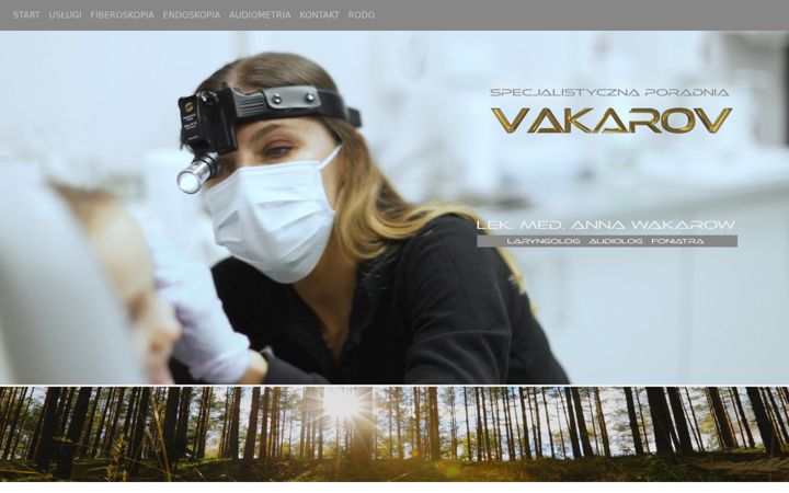 Screenshot of anna-wakarow-laryngolog.com