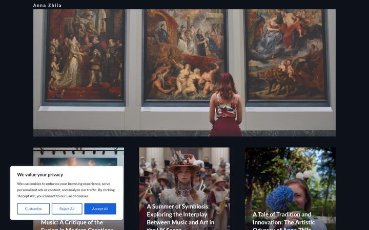 Screenshot of anna-zhila.com