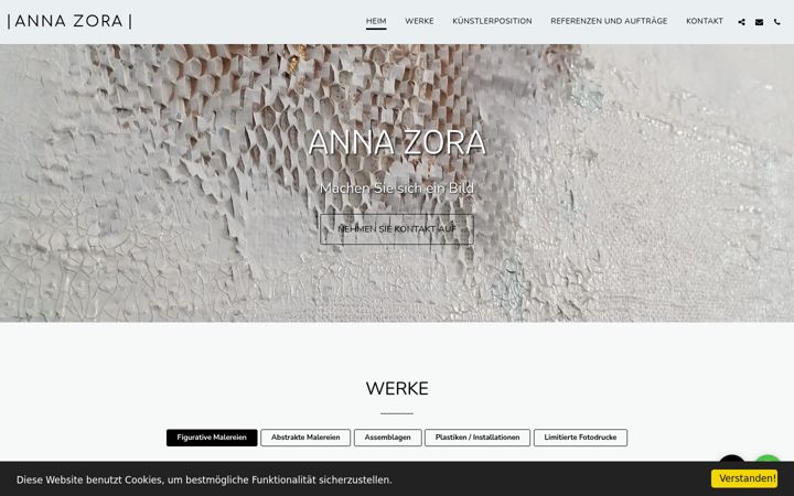 Screenshot of anna-zora.de