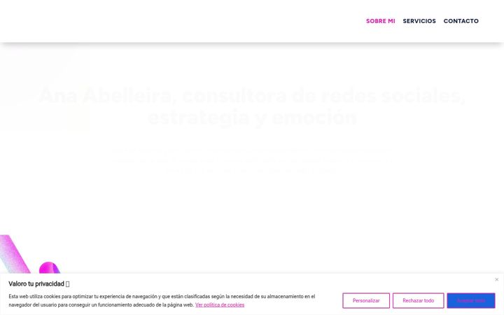 Skærmbillede af annaabelleira.com