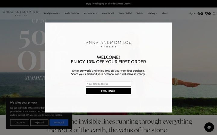 Screenshot von annaanemomilou.com