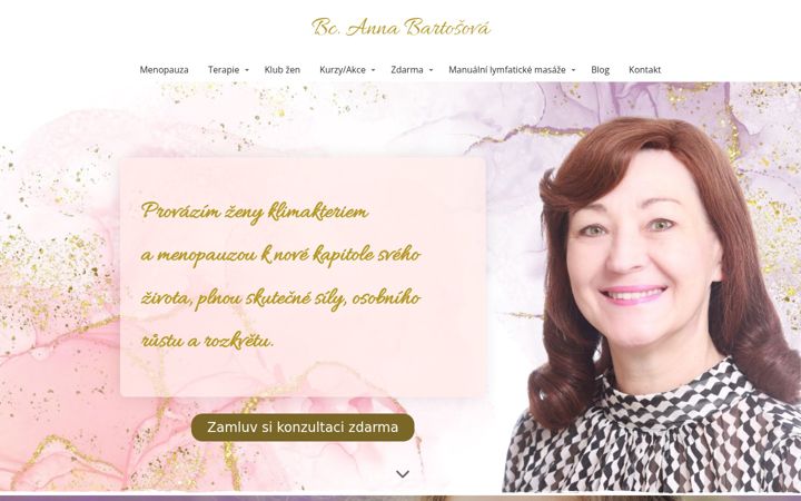 Screenshot of annabartosova.eu