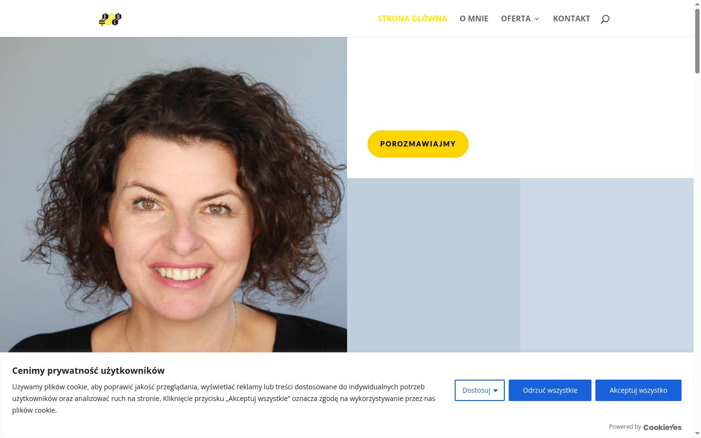 Skjermbilde av samtykkebanneret slik det vises før noen interaksjon
