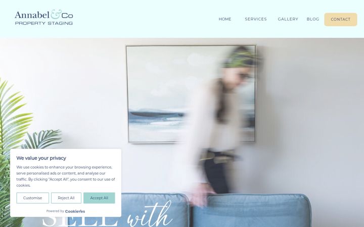Screenshot of annabelandco.uk