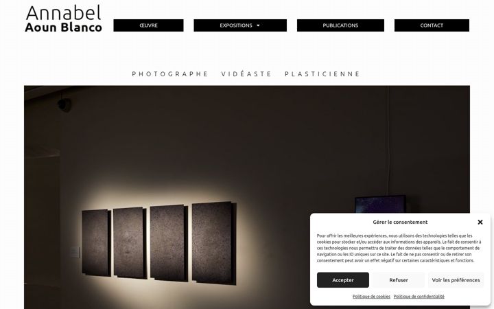Screenshot of annabelaounblanco.com