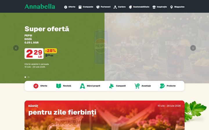 Skærmbillede af annabella.ro
