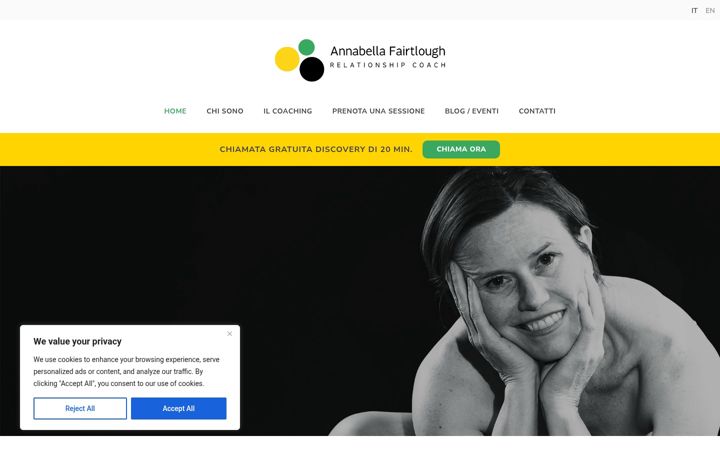 Screenshot of annabellafairtlough.com