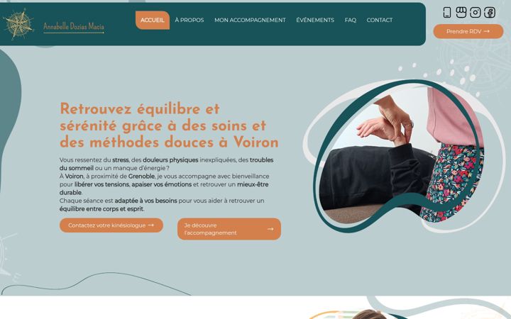 Screenshot of annabelledoziaskinesio.fr