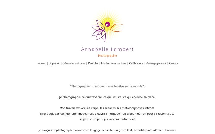 Screenshot of annabellelambertphotographe.com