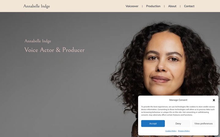Screenshot of annabellevoice.com