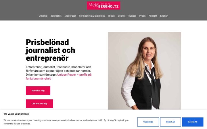 Zrzut ekranu annabergholtz.se