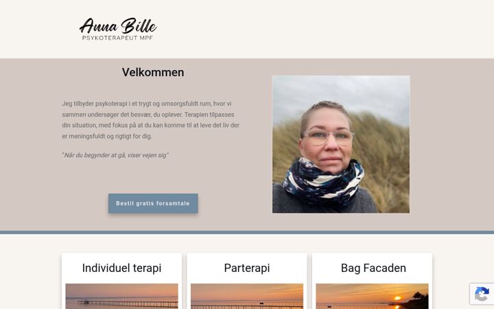 Screenshot of annabille.dk