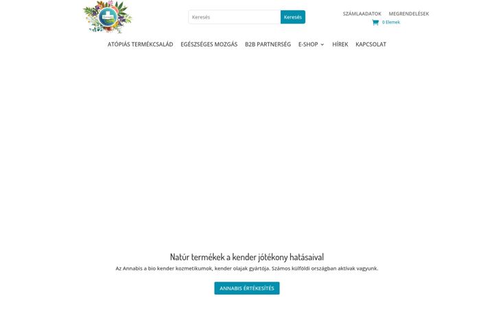 Captura de ecrã de annabis.hu