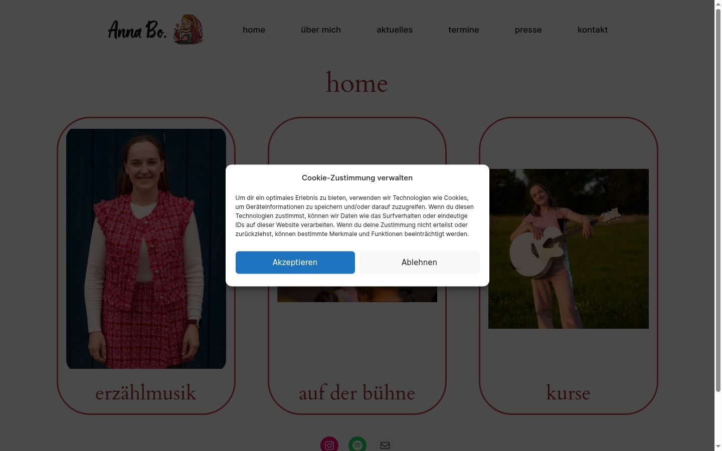 Sutikimo reklamjuostės, rodytos prieš bet kokią sąveiką, ekrano kopija