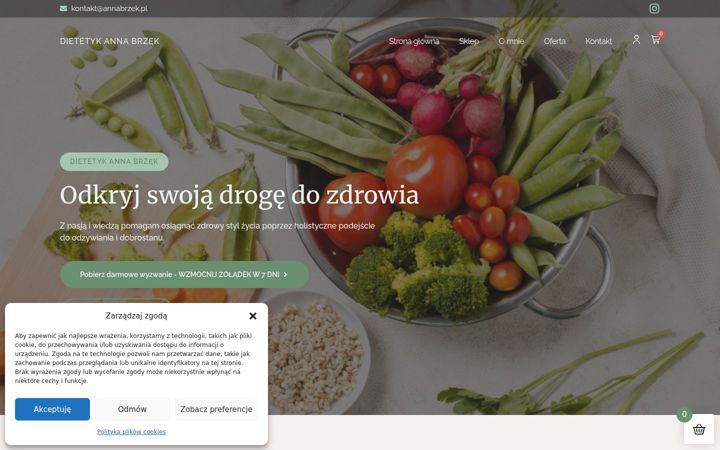 Screenshot of annabrzek.pl