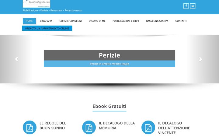 Екранна снимка на annacantagallo.com