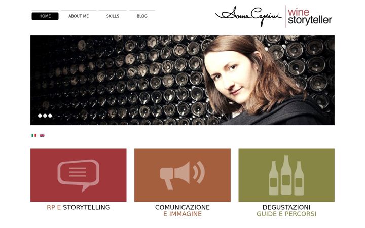 Screenshot of annacaprini.it